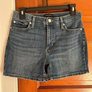 6/28 banana republic denim jean shorts women’s bottoms stretch hi waisted